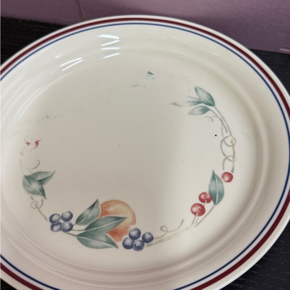Corelle Abundance Cream Floral Lunch, Salad Dessert  Plates Vintage Set of 6 - Picture 14 of 16